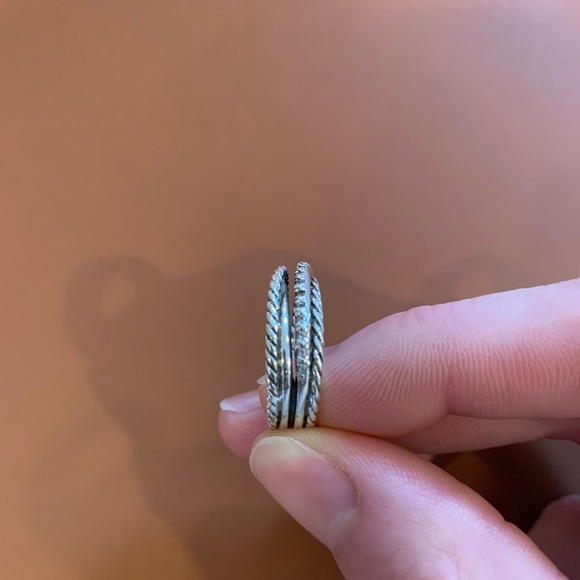 David Yurman Crossover Band Ring Sz 7.5 - Picture 6 of 7